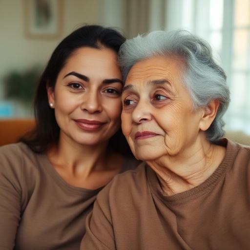 Portrait of Sofia & Mom